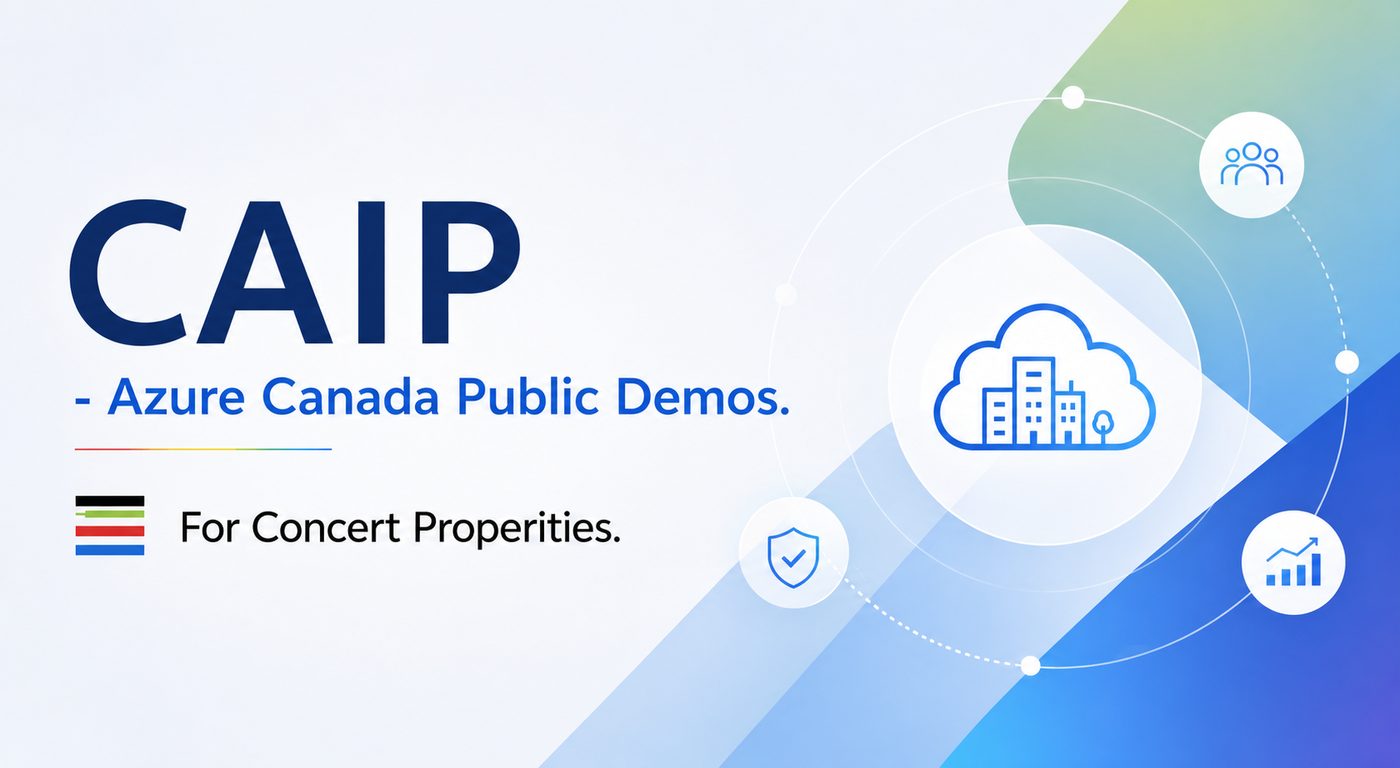 CAIP — Azure Canada Public Demos for Concert Properties